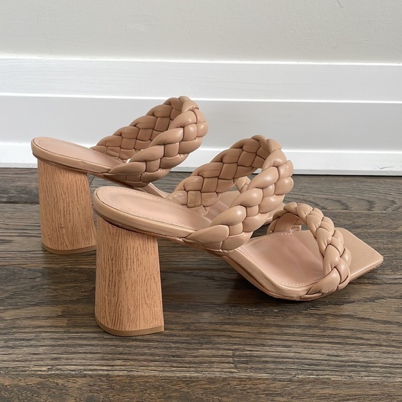 Braided Sandal Block Heel Nude​​​​​​​​​​​​ - Picture 6 of 8
